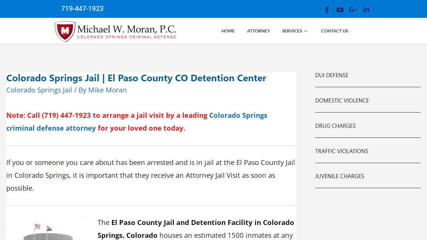 Colorado Springs Jail | El Paso County CO Detention Center ...